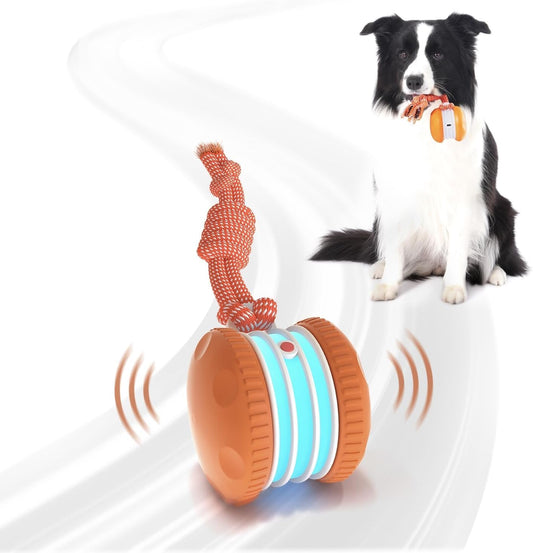 Interactive Dog Toys, Random Path Electric Automatic Moving and Rolling Dogs Toys