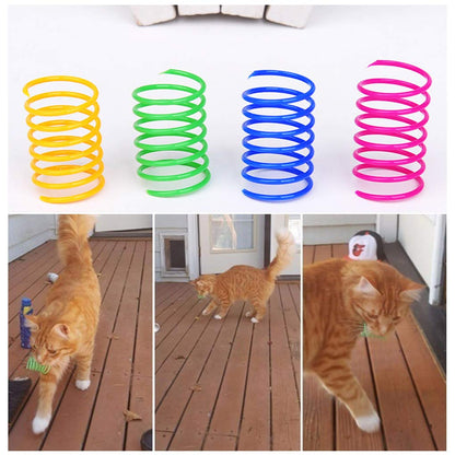 Interactive Cat Spiral Creative Spring Toy to Kill Time and Keep Fit