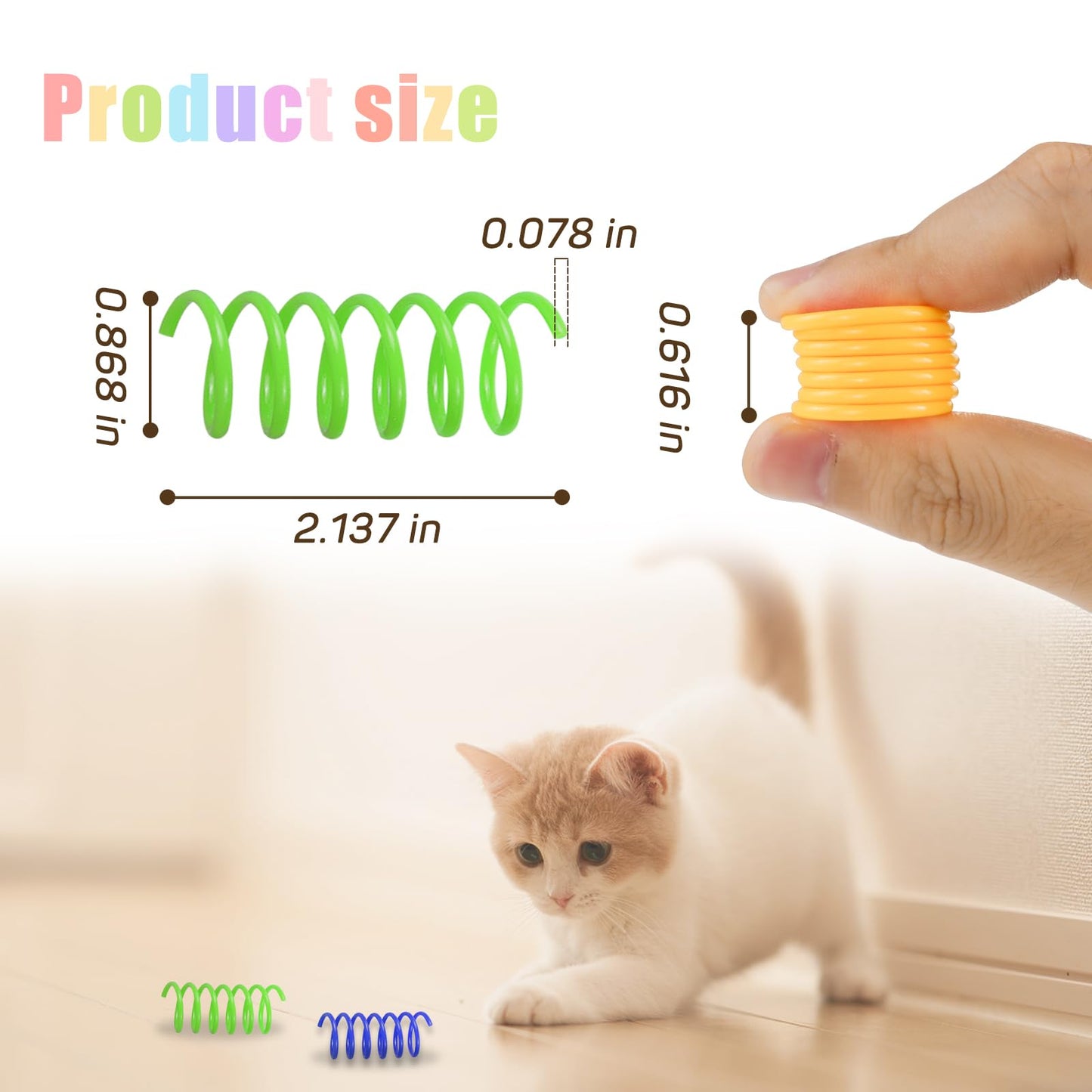 Interactive Cat Spiral Creative Spring Toy to Kill Time and Keep Fit