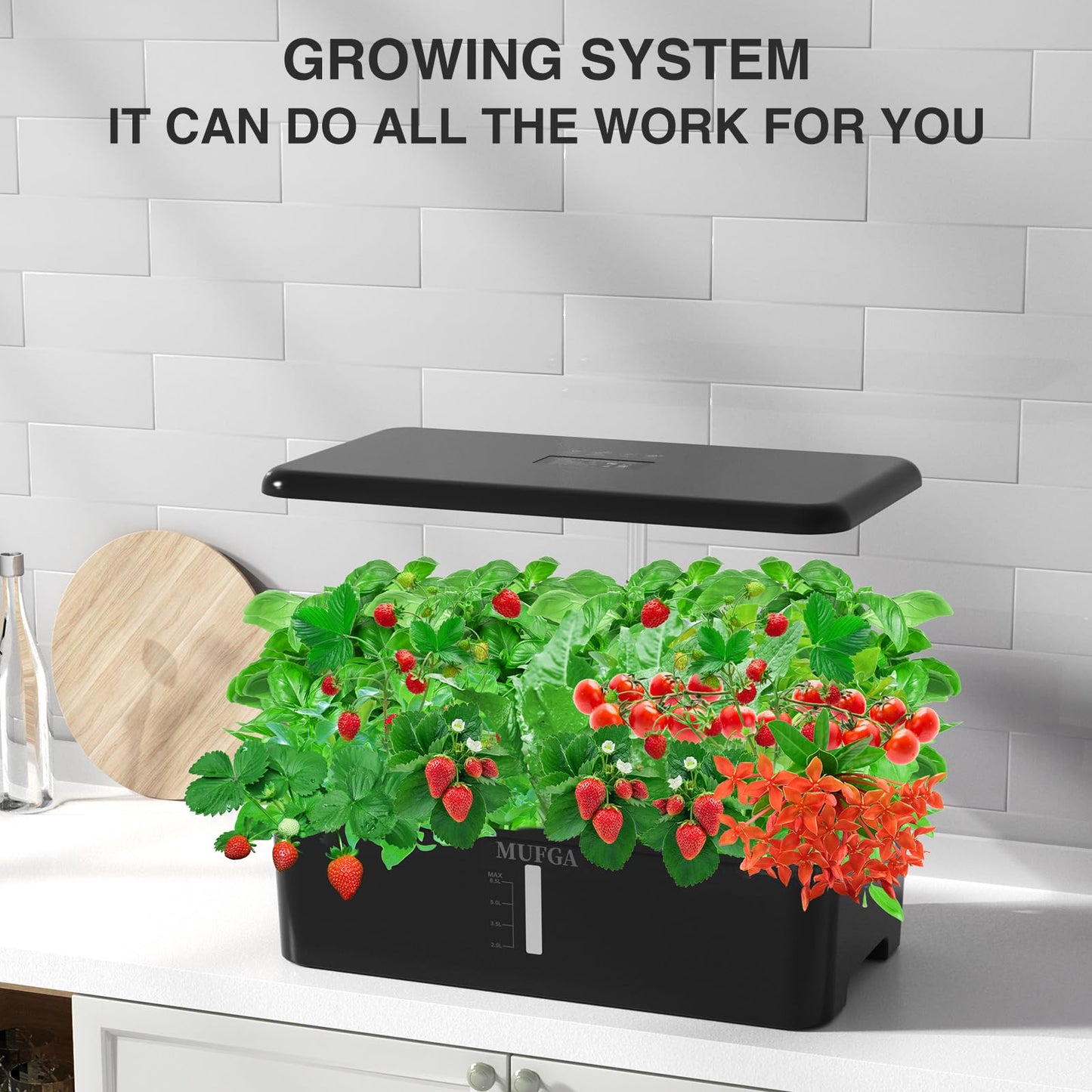 Hydroponics Growing System Herb Garden - 18 Pods Indoor Gardening System with LED Grow Light
