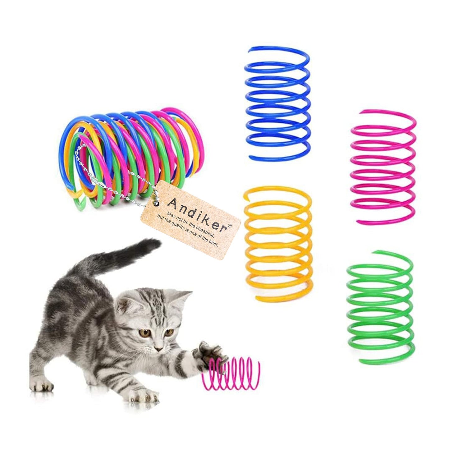 Interactive Cat Spiral Creative Spring Toy to Kill Time and Keep Fit
