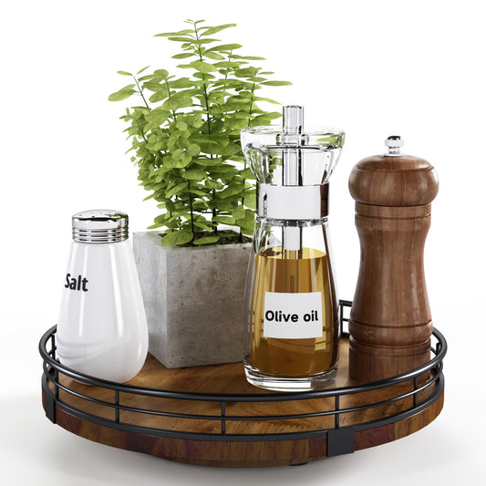 9" Lazy Susan Turntable Organizer for Cabinet