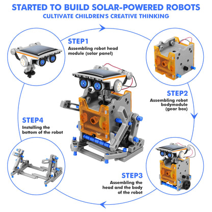 STEM 13-in-1 Educational Solar Power Robot Toys