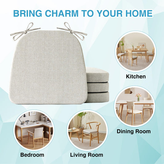Chair Cushions for Dining Chairs Set of 4