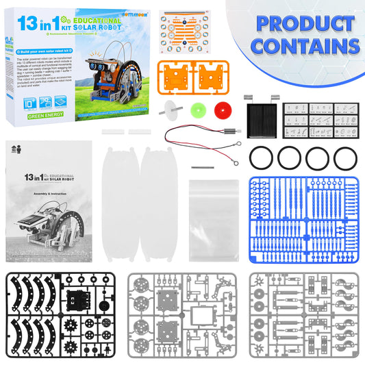 STEM 13-in-1 Educational Solar Power Robot Toys